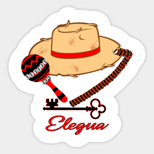 Elegua Eshu Sombrero Sticker